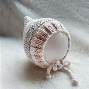 Knit Baby Pixie Bonnet Hat